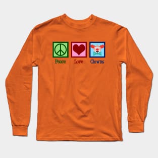 Peace Love Clowns Long Sleeve T-Shirt